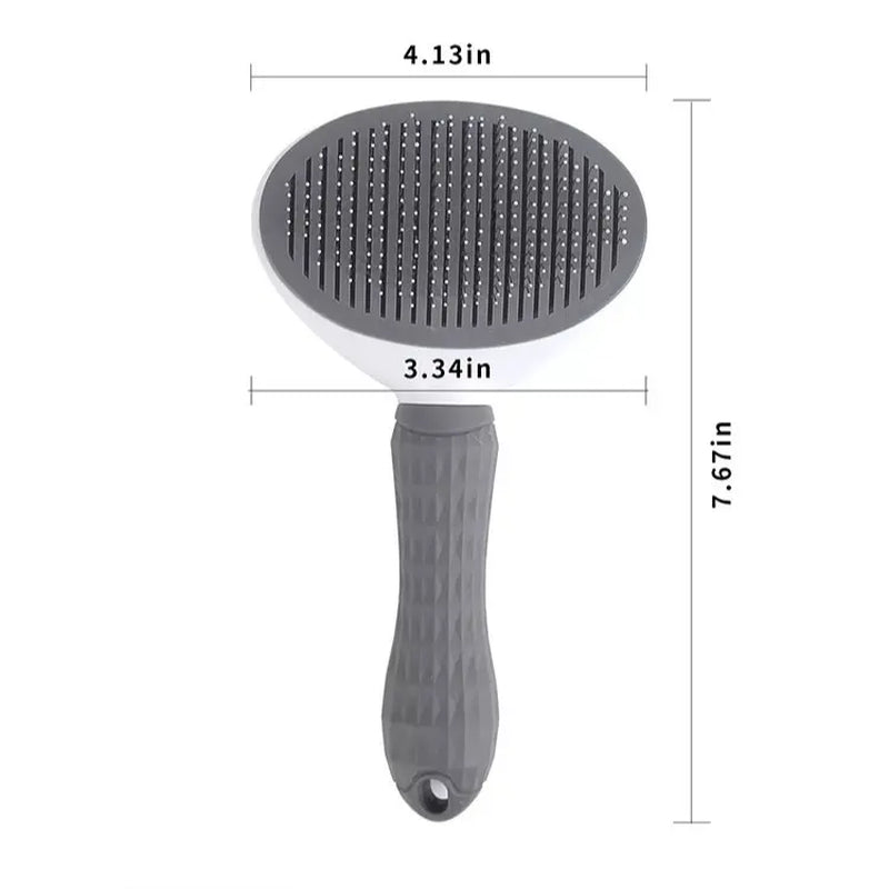 Pet Hair Removal Comb Self-Cleaning for Cats and Dogs - One-Button Slicker Brush
