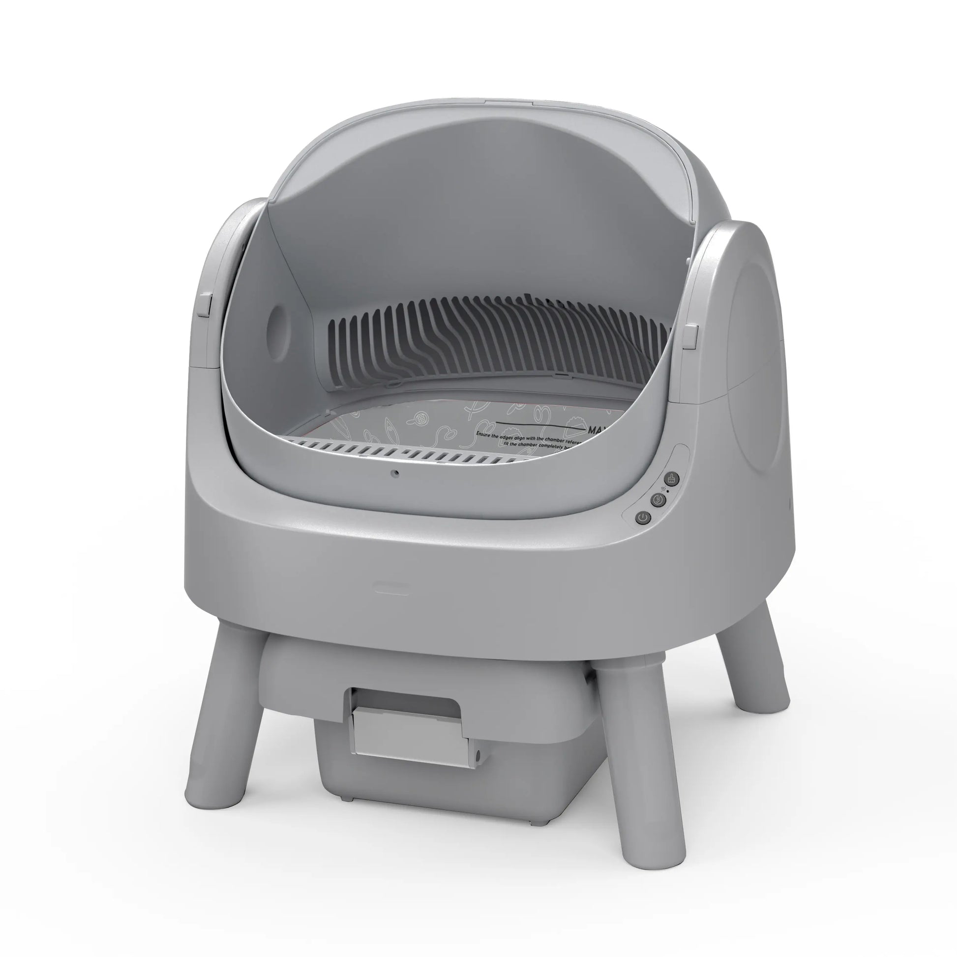 Petpivot Autoscooper 11 Open-Top Self-Cleaning Cat Litter Box with Odor-Free Waste Disposal and Trash Bags for Pet Owners