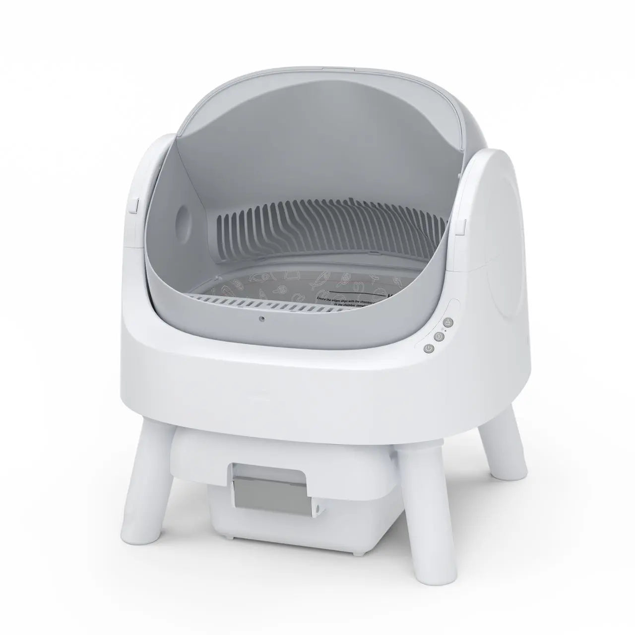 Petpivot Autoscooper 11 Open-Top Self-Cleaning Cat Litter Box with Odor-Free Waste Disposal and Trash Bags for Pet Owners
