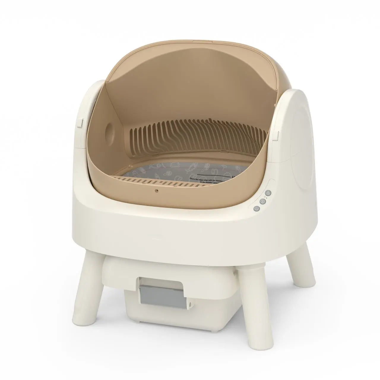 Petpivot Autoscooper 11 Open-Top Self-Cleaning Cat Litter Box with Odor-Free Waste Disposal and Trash Bags for Pet Owners