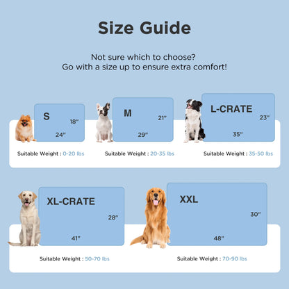 Bedsure Washable Cooling Mat for Dogs - Q-MAX>0.4 Non-Slip Summer Crate Bed for Large Dogs, No Gel or Electricity Needed