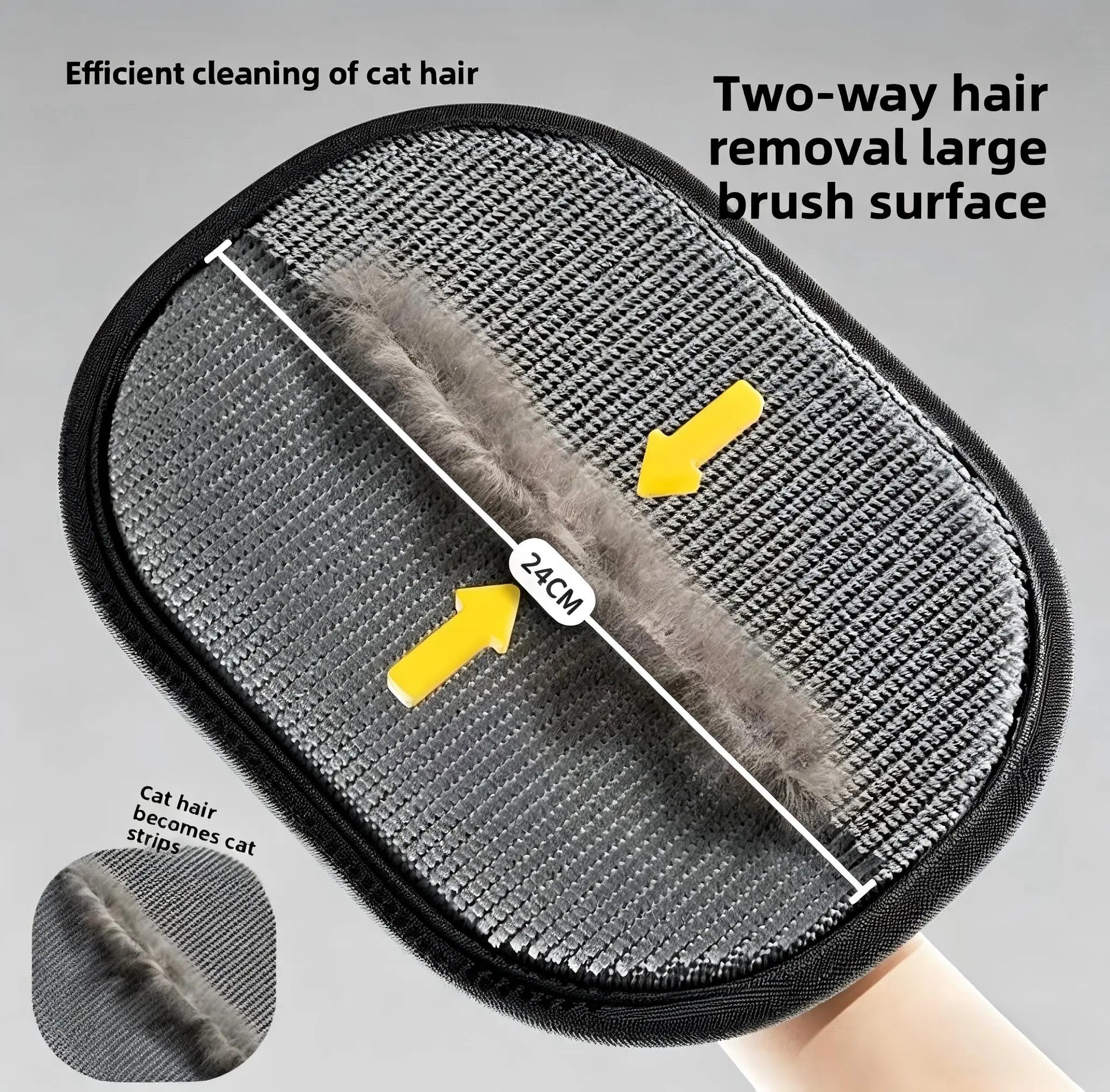 Pet Hair Remover, Electrostatic Gloves Two-Way Brush Sticky Hair Remover Cat Hair Dog Hair Glover Grooming Removal Cleaning, Reusable Cat&Dog Hair Remover for Couch, Furniture, Carpet, Car Seat.