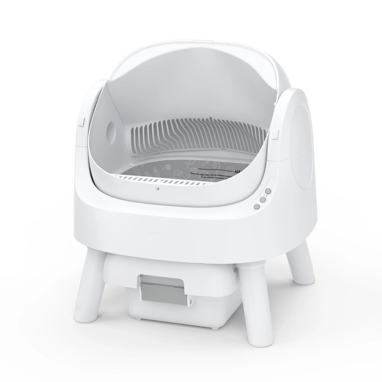 Petpivot Autoscooper 11 Open-Top Self-Cleaning Cat Litter Box with Odor-Free Waste Disposal and Trash Bags for Pet Owners