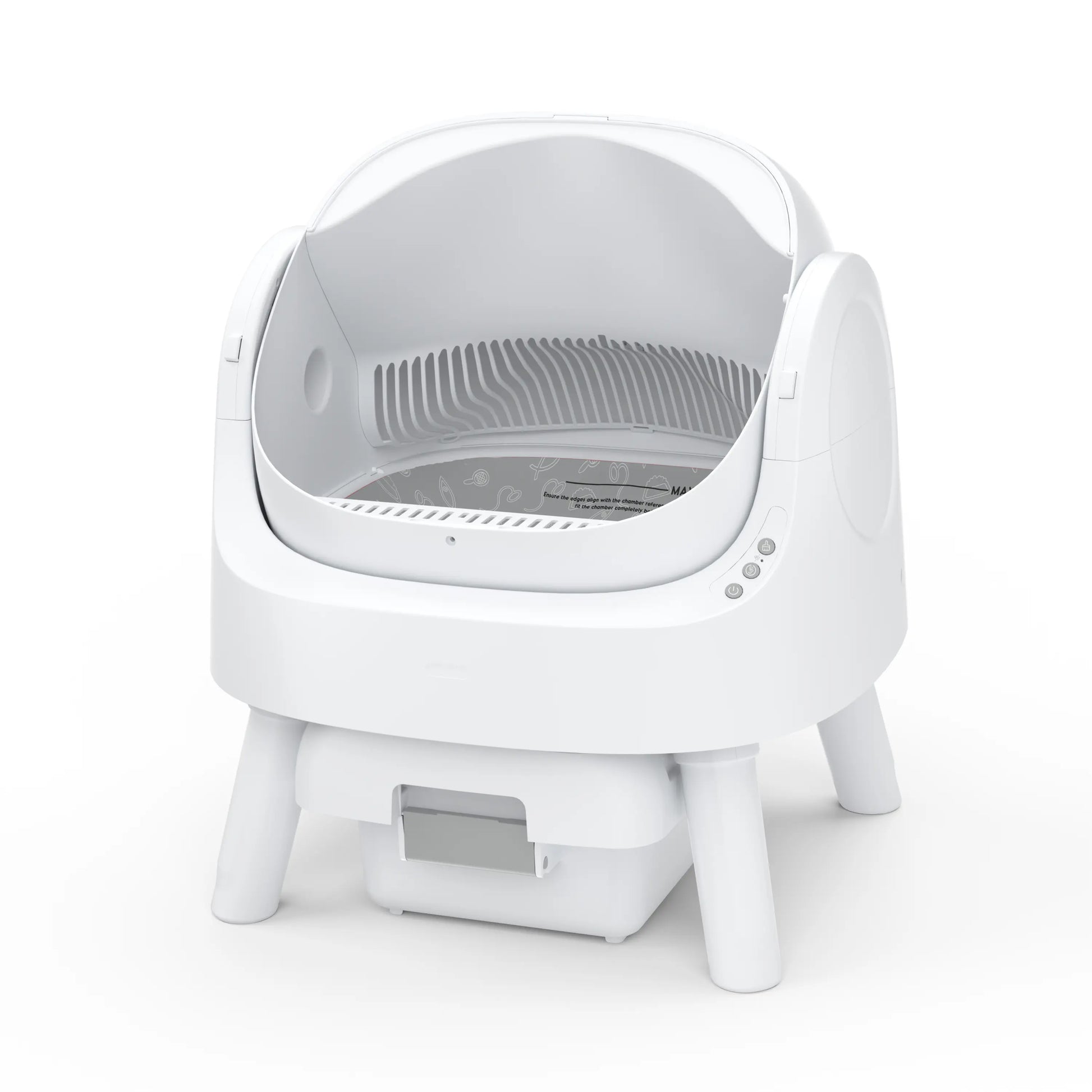 Petpivot Autoscooper 11 Open-Top Self-Cleaning Cat Litter Box with Odor-Free Waste Disposal and Trash Bags for Pet Owners