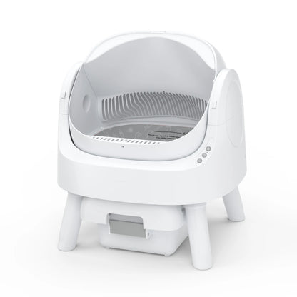 Petpivot Autoscooper 11 Open-Top Self-Cleaning Cat Litter Box with Odor-Free Waste Disposal and Trash Bags for Pet Owners