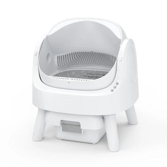 Petpivot Autoscooper 11 Open-Top Self-Cleaning Cat Litter Box with Odor-Free Waste Disposal and Trash Bags for Pet Owners