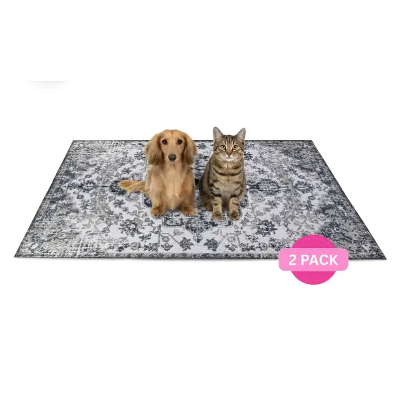 Lovewag Pets Washable Dog Pads - Pack of 2, Eco-Friendly & Leak-Proof Design, Multi-Design Options: Sage Forest, Marmalade Sunshine, Moonlit Night, Rustic Terracotta, 16" X 24" & 36" X 48"& 28" X 41"