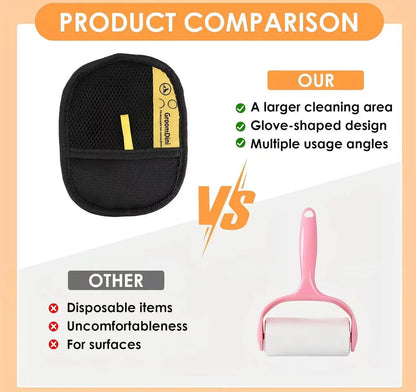 Pet Hair Remover, Electrostatic Gloves Two-Way Brush Sticky Hair Remover Cat Hair Dog Hair Glover Grooming Removal Cleaning, Reusable Cat&Dog Hair Remover for Couch, Furniture, Carpet, Car Seat.